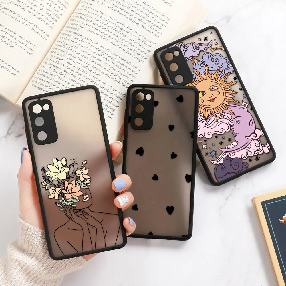 Cases For Samsung Galaxy A52 Funda Samsung S22 Ultra S20 FE S21 FE A52s A53 5G S10 Plus A13 A32 A51 A33 Hard Matte Covers Coques