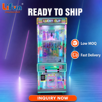 Lifun 60 Clips Lucky Game Machine, machine d'arcade à monnayeur en métal pour la distribution de prix suspendus, pour centre commercial, garantie 1 an