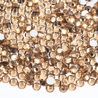 Strass en verre à dos plat, pierres de cristal, pierres de strass non thermocollantes, pierres de diamant pour chaussures et vêtements, tailles SS6 SS12 SS16 SS20 SS30