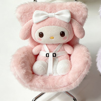 Mini chaise d'ordinateur en peluche Macaron, chaise sécurisée en coton pour poupées, articles de présentation de figurines, accessoires pour maison de poupée, accessoires de photographie, vente en gros