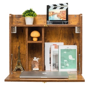 Tavolo da scrivania portatile a <span class=keywords><strong>parete</strong></span> pieghevole multifunzionale tavolo da scrittura con ripiani - Product Image 2