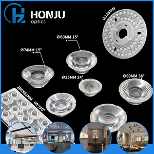 옥수수 속 광학 플라스틱 상업적인 프레넬 선형 집중시키는 단계 스포트라이트 사무실 침실 램프 실내 점화 Led 렌즈 - Product Image 6