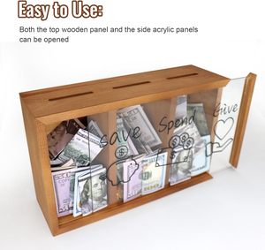 <span class=keywords><strong>Caja</strong></span> de <span class=keywords><strong>ahorro</strong></span> de madera, <span class=keywords><strong>ahorro</strong></span> de monedas, alcancía, <span class=keywords><strong>caja</strong></span> de tarro para niños, <span class=keywords><strong>ahorro</strong></span> de dinero seguro, enseñar a los niños - Product Image 2