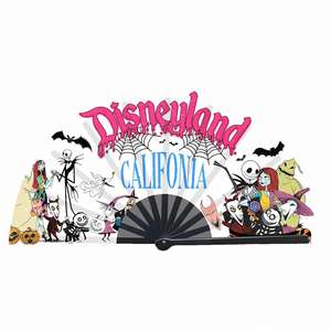 Abanicos Plegables de Nailon Grandes Personalizados para Fiestas, Abanicos de Bambú con Sonido para Publicidad de Halloween, Estilo Clásico con Técnica Pintada - Product Image 4