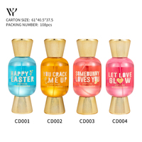 Brume parfumée en forme de bonbon 200 ml - 4 senteurs romantiques et de Pâques, spray corporel longue durée pour femmes et cadeau