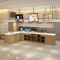 Solutions de design intérieur modernes pour kiosques à café, salons de thé, cafés-bars, comptoirs de caisse lumineux et tables de réception – Fabricant chinois