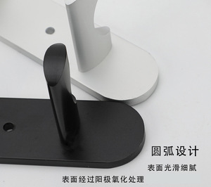 Crochets et supports muraux adhésifs robustes en aluminium à un seul niveau pour une organisation efficace dans la cuisine - Product Image 5