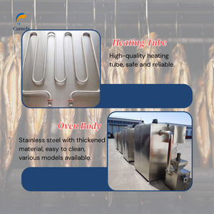 Máquina de ahumadero de salmón de carne fría caliente/ahumadero para cerdo - Product Image 4