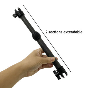 Offroad motosikletler <span class=keywords><strong>2</strong></span> bölümler uzatılabilir teleskop soket kol karbon fiber kutup - Product Image 3