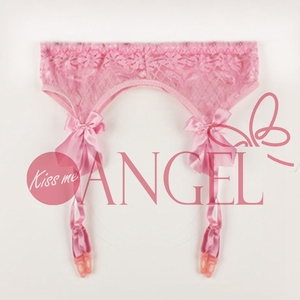 KISS ME ANGEL giarrettiera sexy trasparente con nodo a farfalla seducente pizzo ultra sottile set di calze giarrettiera <span class=keywords><strong>senza</strong></span> calze T-pants - Product Image 4