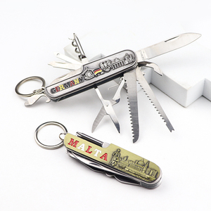 맞춤형 로고 런던 국가 기념품 관광용 다기능 포켓 도구 스위스 접이식 나이프 키체인 - Product Image 4