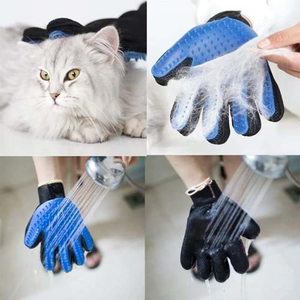 Gants de toilettage pour animaux en silicone, brosse de bain pour chien en TPR pour l'élimination des poils, durable et rechargeable pour le nettoyage des poils de chat et les produits de soins pour animaux - Product Image 5