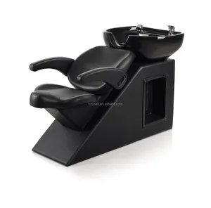 サロン家具プロサロン美容黒繊維ガラスヨーロッパの新しいスタイルの洗面器サロン機器シャンプーチェア