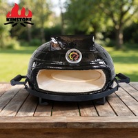 Four à bois professionnel KIMSTONE de 21 pouces, barbecue portable à charbon de bois, four à pizza en forme de dôme, en vente