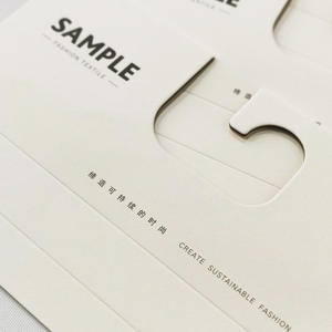 Stof Gat-Punch Hanger Kartonnen Monster Kaart Kleding Textiel Lederen Verborgen Nagelhanger Verpakking Luxe Hang Tags - Product Image 5