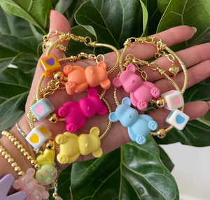 Pulsera con Cara de Oso Sonriente para las Fiestas, Accesorio Moderno para Niñas, Pulsera Ajustable como Regalo - Product Image 2