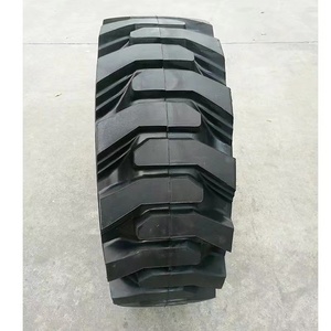 Высококачественные, 10x16,5, однотонные противоскользящие шины со стальным ободом, твердые резиновые шины для тракторного асфальтоукладчика и т. д. - Product Image 2