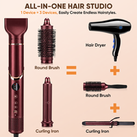 Ensemble de brosses multi-styler professionnelles pour salon, rotation automatique, moteur sans balais 110 000 tr/min, sèche-cheveux volumateur en alliage d'aluminium 1400 W