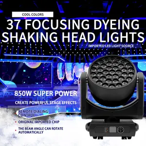 Professional 37x15W RGBW 4in1 LED Moving Head Professional Stage Light Dj Disco Light For Wedding Bar Nightclub