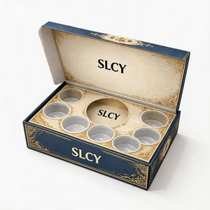 Caja de Papel Ecológica Profesional Personalizada para Empacar Alimentos, Color Azul Oscuro, para <span class=keywords><strong>Postres</strong></span>, Panadería, Sushi, Comida para Llevar, con Insertos - Product Image 3