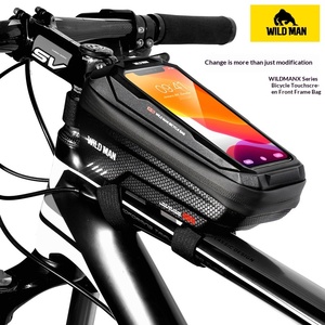 Sacoche de Vélo VTT WILD MAN X2 à Coque Rigide en EVA pour Cadre Avant avec Capacité de 1L et Écran Tactile - Product Image 1