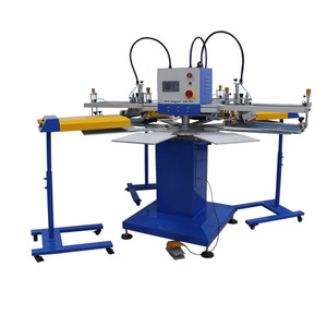 Máquina automática de bolsas de serigrafía de 3 colores, máquina de impresión automática de etiquetas de camisetas, carrosel de serigrafia - Product Image 1