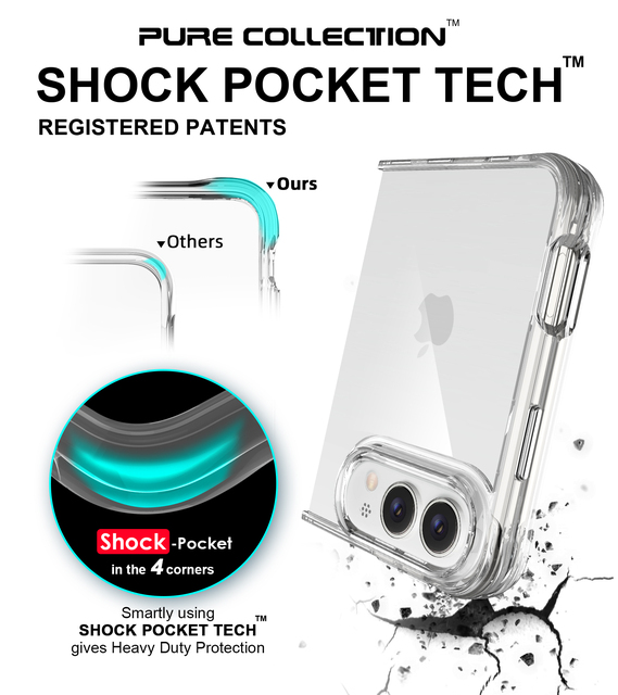 Factory Direct Crystal Clear One Piece Phone Case for iPhone 18 Fold Ultra PC TPU Cover Anti-Yellowing Shockproof Magnetic