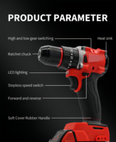 Perceuse à percussion sans fil au lithium 18V, qualité industrielle, rechargeable, multifonctionnelle, électrique, OEM