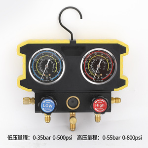 Precision Pressure <b>Gauge</b> R134a Dual Refrigerant <b>Gauge</b> 11mm <b>Threaded</b> Connection For Car Air Conditioning Repair - Product Image 3