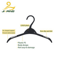 Cintres multifonctionnels en plastique PS durable de 30 cm, antidérapants, à épaules, adaptés à la vente en gros dans les magasins de vêtements pour enfants