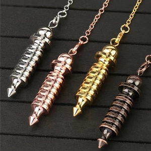 Pendule Ésotérique « Chaud » Wicca en Métal Cuivre Doré pour Équilibrage, Méditation, Divination, Guérison Reiki – <span class=keywords><strong>Pendules</strong></span> d'Isis PD003 - Product Image 4