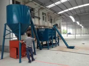 เครื่องผลิตมอร์ตาร์ผสมแห้งปรับระดับอัตโนมัติ เครื่องผสมกาวปูกระเบื้องรุ่นใหม่สำหรับผงซีเมนต์และทราย - Product Image 3