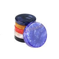 Meilleure vente Dames rondes en résine marbrée 50mm Grandes pierres de backgammon personnalisées de divertissement rose rouge bleu blanc