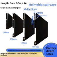 Seitlich Montiertes Treppengeländer aus Aluminiumlegierung Modernes Minimalistisches Rahmenloses Glasgeländer Ultra-Minimalistisches Seitenpaneel Nahtlos