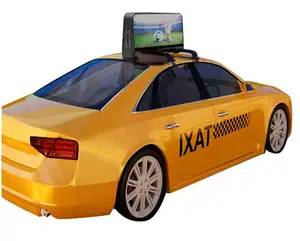Tela LED para exterior para carro superior P2.5 P3 P4 P5 LED painel publicidade dupla face 4G Cor 4G WIFI Táxi Top
