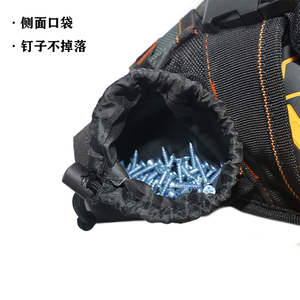 Free Sample OEM Waterproof Professional Electrical <b>Tool</b> Organizer Pouch Leather <b>Tool</b> <b>Backpack</b> with 45-49 Pockets for Carpenters - Product Image 3