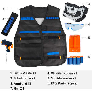 <span class=keywords><strong>Chaleco</strong></span> Táctico Infantil para Exteriores con Cinturón Ajustable, Compatible con Pistolas <span class=keywords><strong>Nerf</strong></span>, Pistolas de Balas Suaves de EVA, Protección de Seguridad - Product Image 3