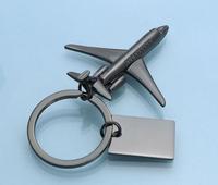 Anpassbarer Simulierter Kampfjet-Flugzeug-Schlüsselanhänger Metall-Anhänger Luftfahrt-Geschenk Lasergravur Druck Blanko-Anhänger