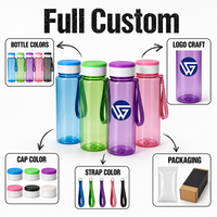 Bouteille d'eau de sport transparente sans BPA de 1000 ml, grande capacité, bouteille en plastique Tritan, logo personnalisé, extérieur, salle de sport