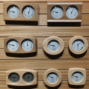 Accesorios de <span class=keywords><strong>sauna</strong></span> Termómetro de madera 2 en 1 Indicador de temperatura del higrómetro para sala de vapor seco - Product Image 6