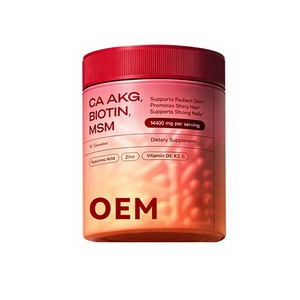 Cápsulas <span class=keywords><strong>de</strong></span> Biotina y MSM para Adultos, Salud del Cabello, Piel y Uñas, Aumento <span class=keywords><strong>de</strong></span> Energía, Bienestar, Suplemento Dietético, Inmunidad, Multivitamínico Herbal, Sueño, OEM - Product Image 1