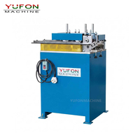 Machine de formage de colliers de conduits d'air HVAC CNC YUFON tout-en-un pour la transformation de tôles en fer galvanisé pour la ventilation spirale