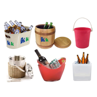 Seau isotherme 5L/8L/10L/12L avec fonction ouvre-bouteille, en métal durable et matériau PP, pour Caperdonich Tree House