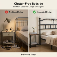 Offre Spéciale : Lit Pliant en Fer Personnalisé Style Sud-Américain, Idéal pour Deux Personnes, Appartement Compact, Simple et Unique