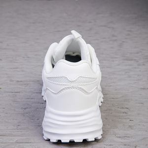 לוגו מותאם אישית לבן חיצוני שטוח תחרה חדש עד עור נעלי אופנה אבא מזדמנים - Product Image 6