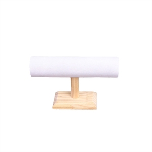 Soporte para pulseras de madera maciza, anillo sólido de una sola capa, exhibidor de terciopelo, accesorio para <span class=keywords><strong>relojes</strong></span> o accesorios de exhibición. - Product Image 5