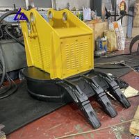 Aimant rotatif hydraulique pour excavatrice avec rotation à 360° °   Homologué CE, haute capacité pour les accessoires de levage de pipeline de 5 à 18 tonnes