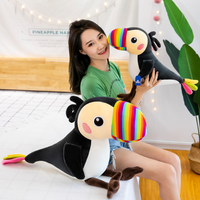 Animal en peluche oiseau Dodo drôle | Oreiller en peluche doux rempli de coton PP pour enfants Soulagement du stress Décoration intérieure et cadeaux