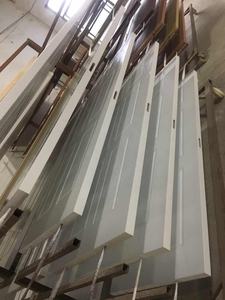 פיברגלס דלת מפעל מחיר חצי זכוכית פנים עץ דלתות - Product Image 3