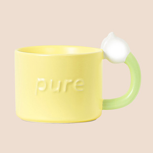 <span class=keywords><strong>Taza</strong></span> de agua de recuerdo Ins Bestie de Lily Valley, <span class=keywords><strong>Taza</strong></span> de cerámica pintada a mano, costura de Color de contraste para fiesta de oficina, oferta - Product Image 4